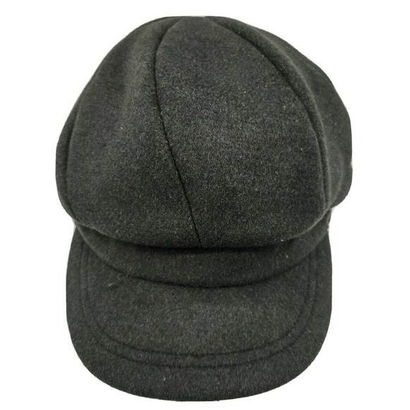 NWT Comhats Merino Wool Visor Newsboy Cap Forest Green Women's Size Medium - Picture 1 of 12
